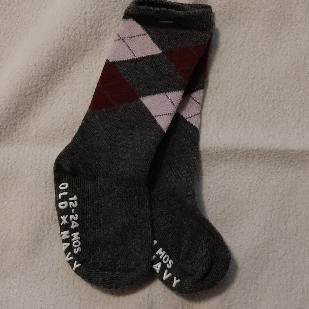 Old Navy Baby Girl Knee High Socks Sz 12-24 MO